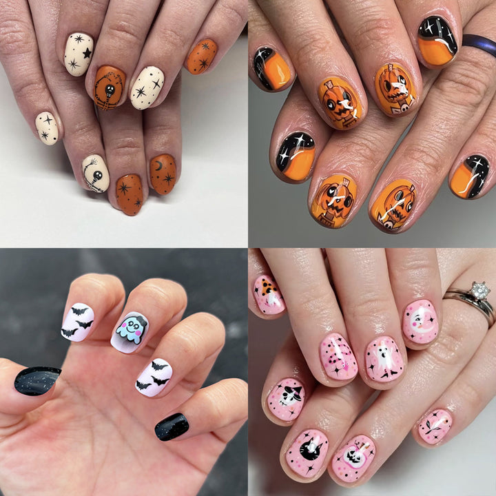 Themed Halloween Press-On Nail Art Set Kalsten