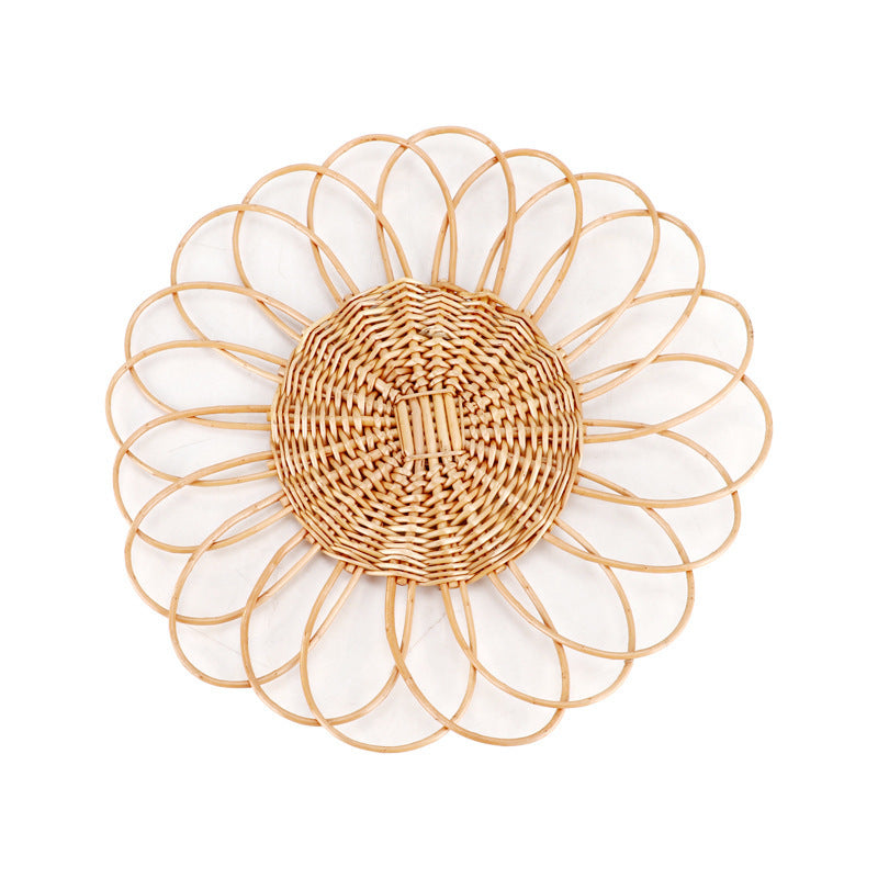 Decorative Wall Plate Made of Woven Rattan Kalsten