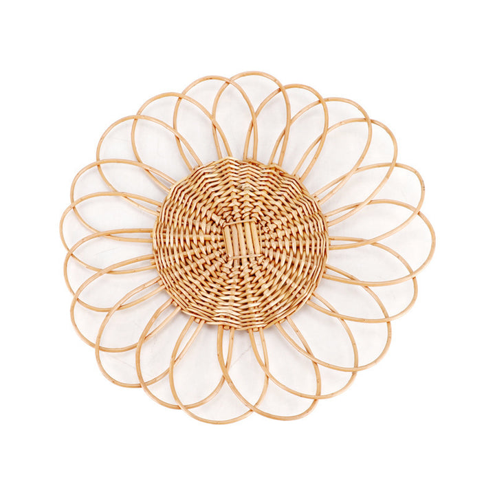 Decorative Wall Plate Made of Woven Rattan Kalsten