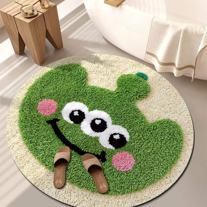 Playful Tiger-Themed Bathroom Mat Kalsten
