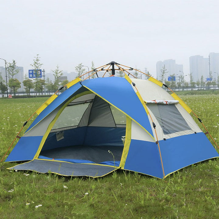 Family Camping Tent With Expandable Outer Tent And Ventilated Windows Kalsten