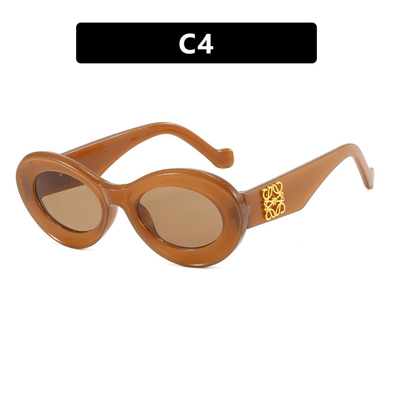 Ladies elegant curved sunglasses Kalsten