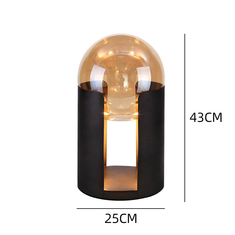 Artistic Glass Table Lamp with Modern Design