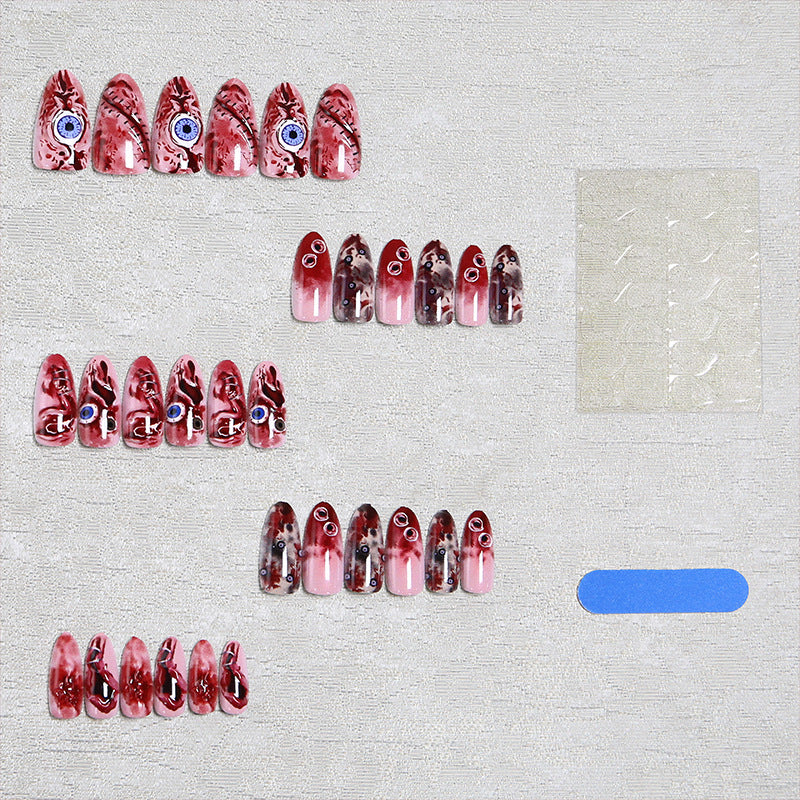 Creative artificial nail set with unique, artistic accents Kalsten