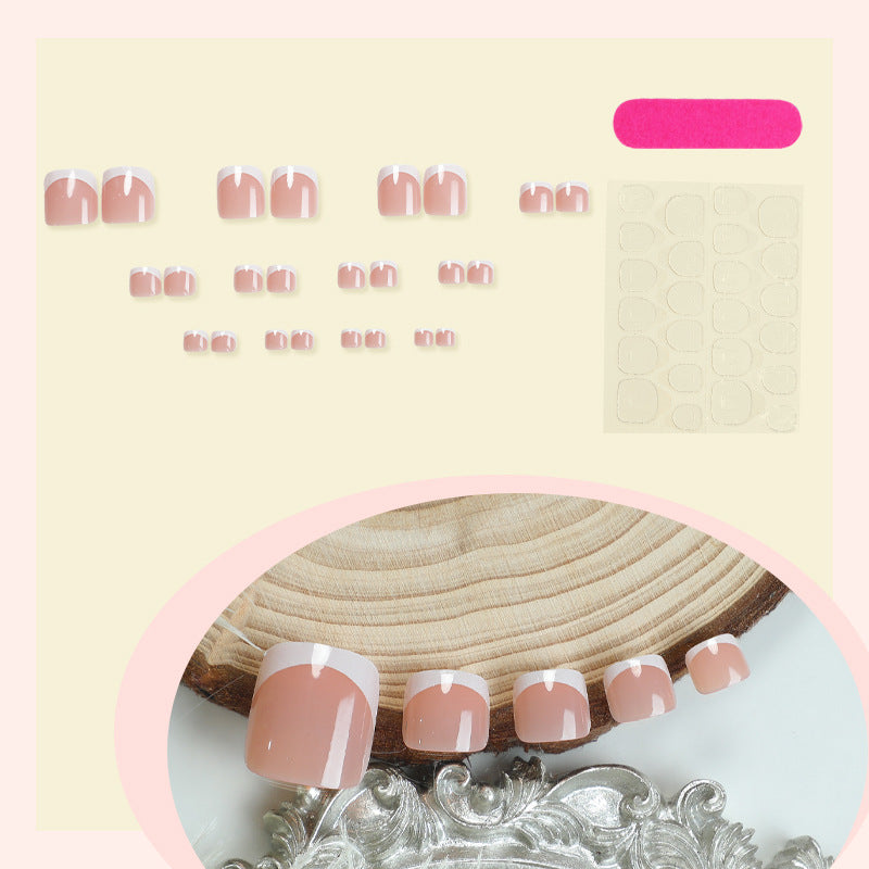 Premium Natural Finish Press-On Toenails Kalsten