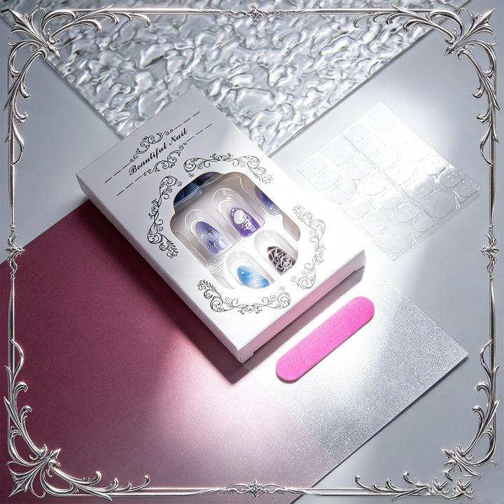Acrylic Nail Set with Elegant Designs Kalsten