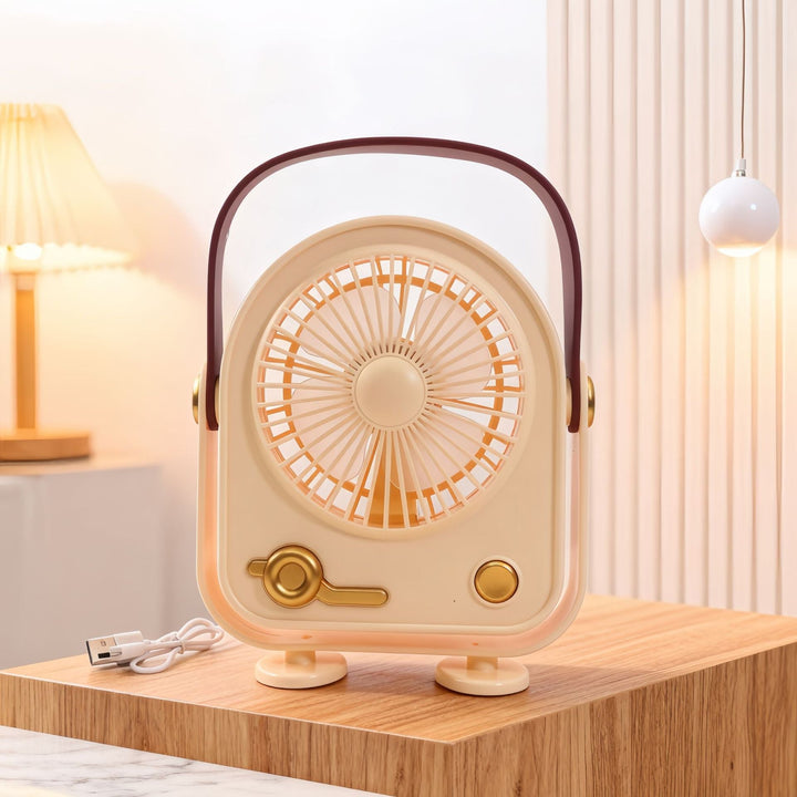 Ladies Portable Mini Fan in Retro Design Kalsten