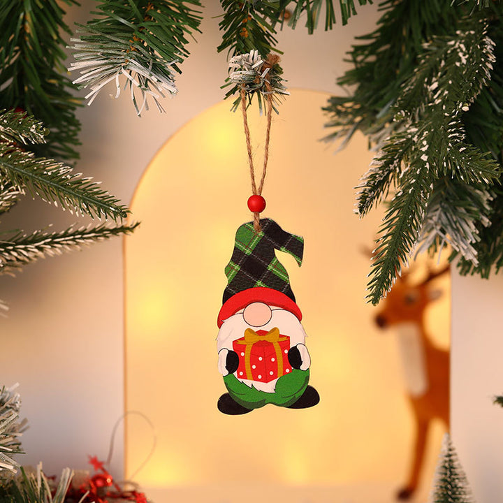 Wooden Christmas Gnome Ornament Kalsten