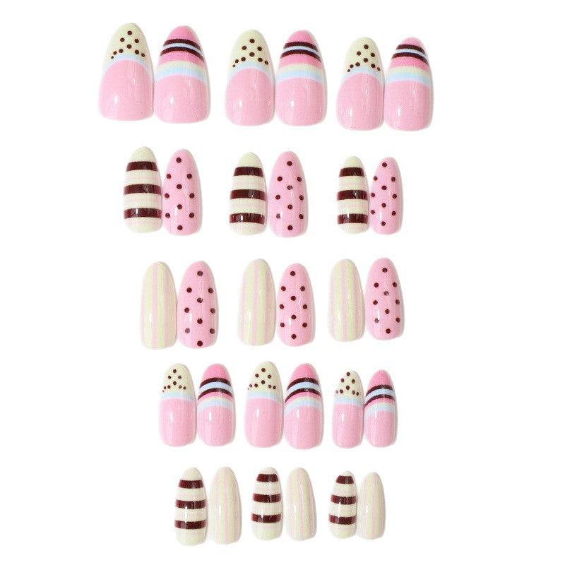Artistic Patterned Press-On Nail Set Kalsten
