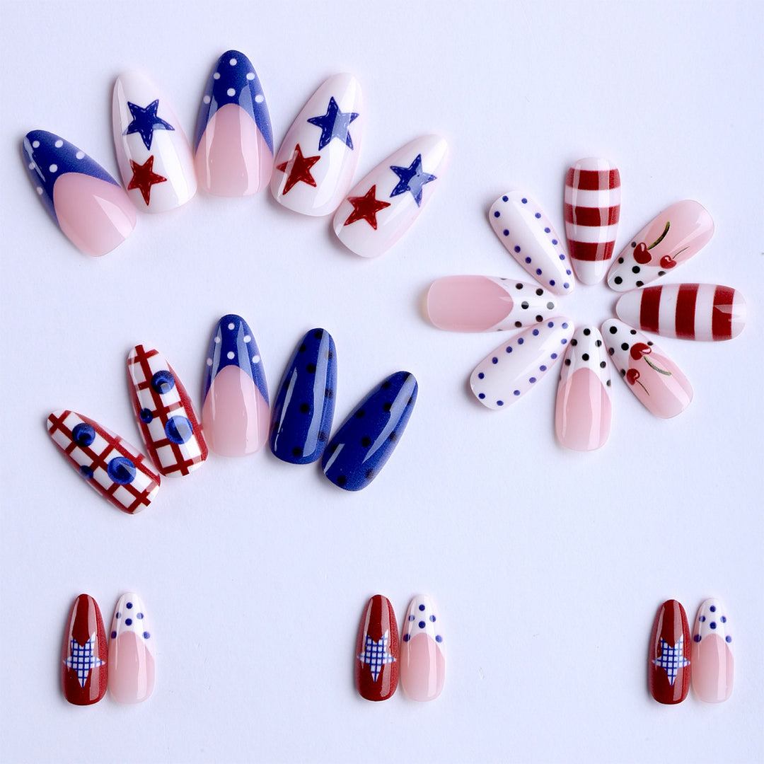 Artificial nails with unique graphic designs Kalsten