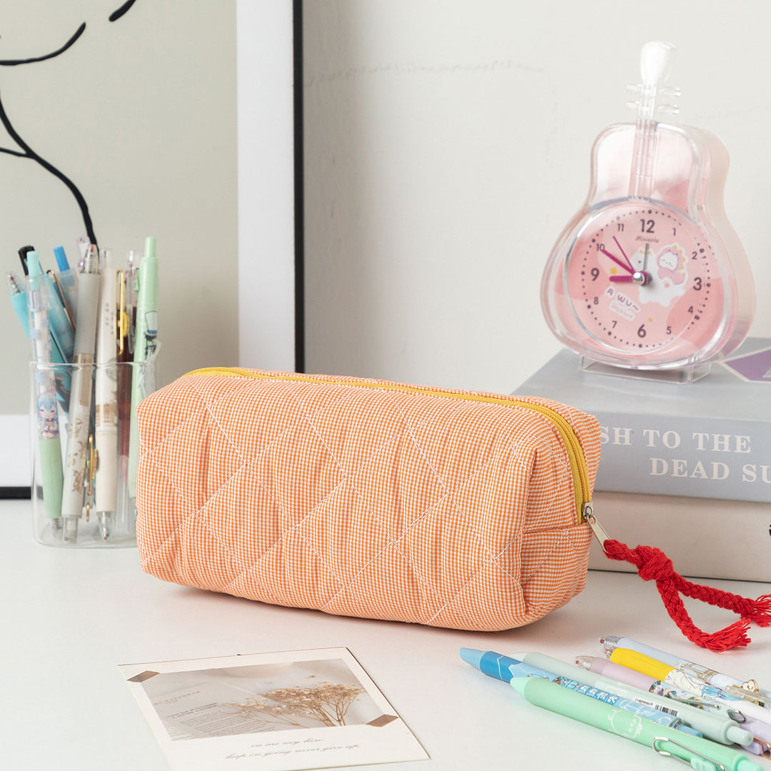 Quilted Zippered Pencil Case Kalsten