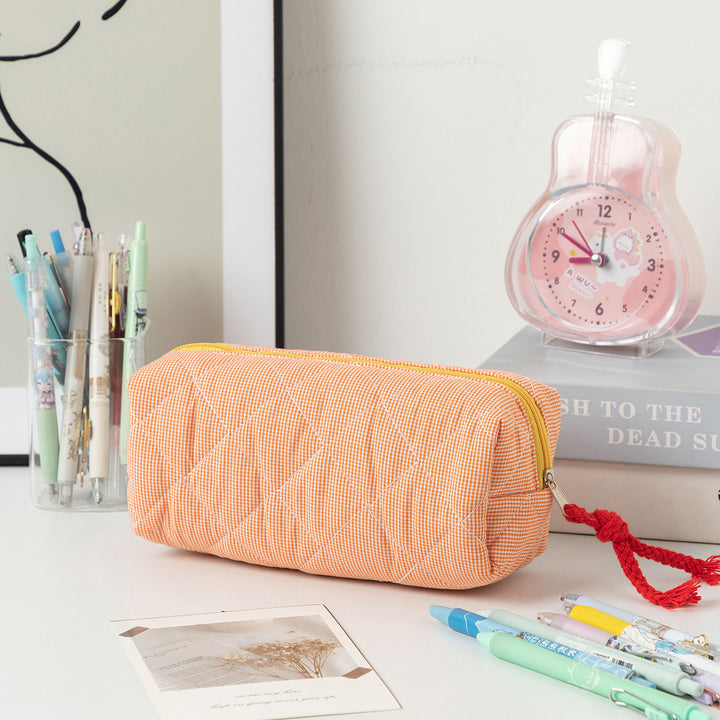 Quilted Zippered Pencil Case Kalsten