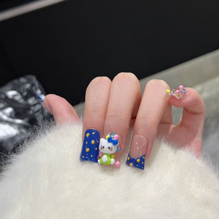 Playful Cartoon-Themed Press-On Nail Set Kalsten