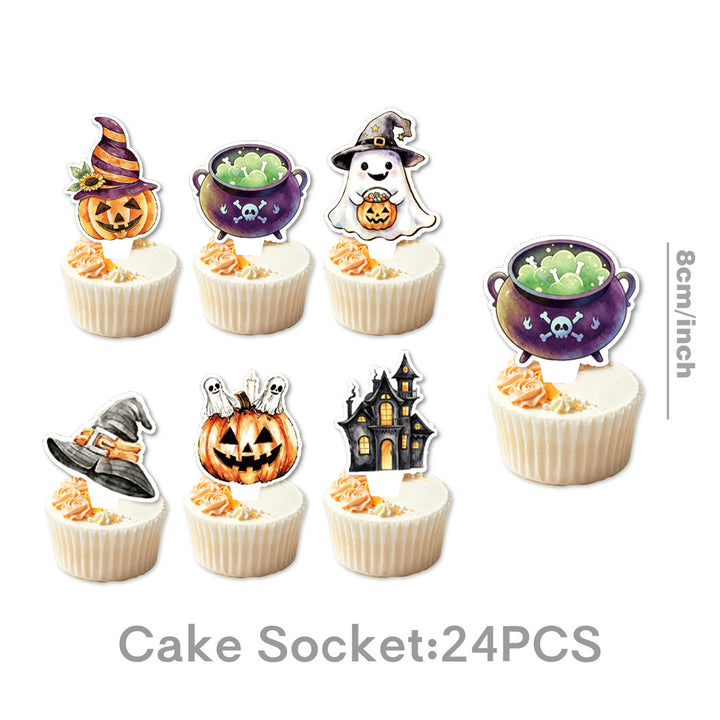 Paper Napkin Set with Halloween Motifs and Detailed Print for Party Decoration