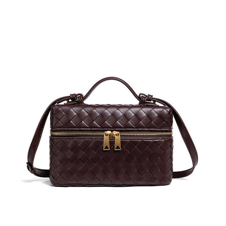 Woven Leather Cosmetic Case Kalsten