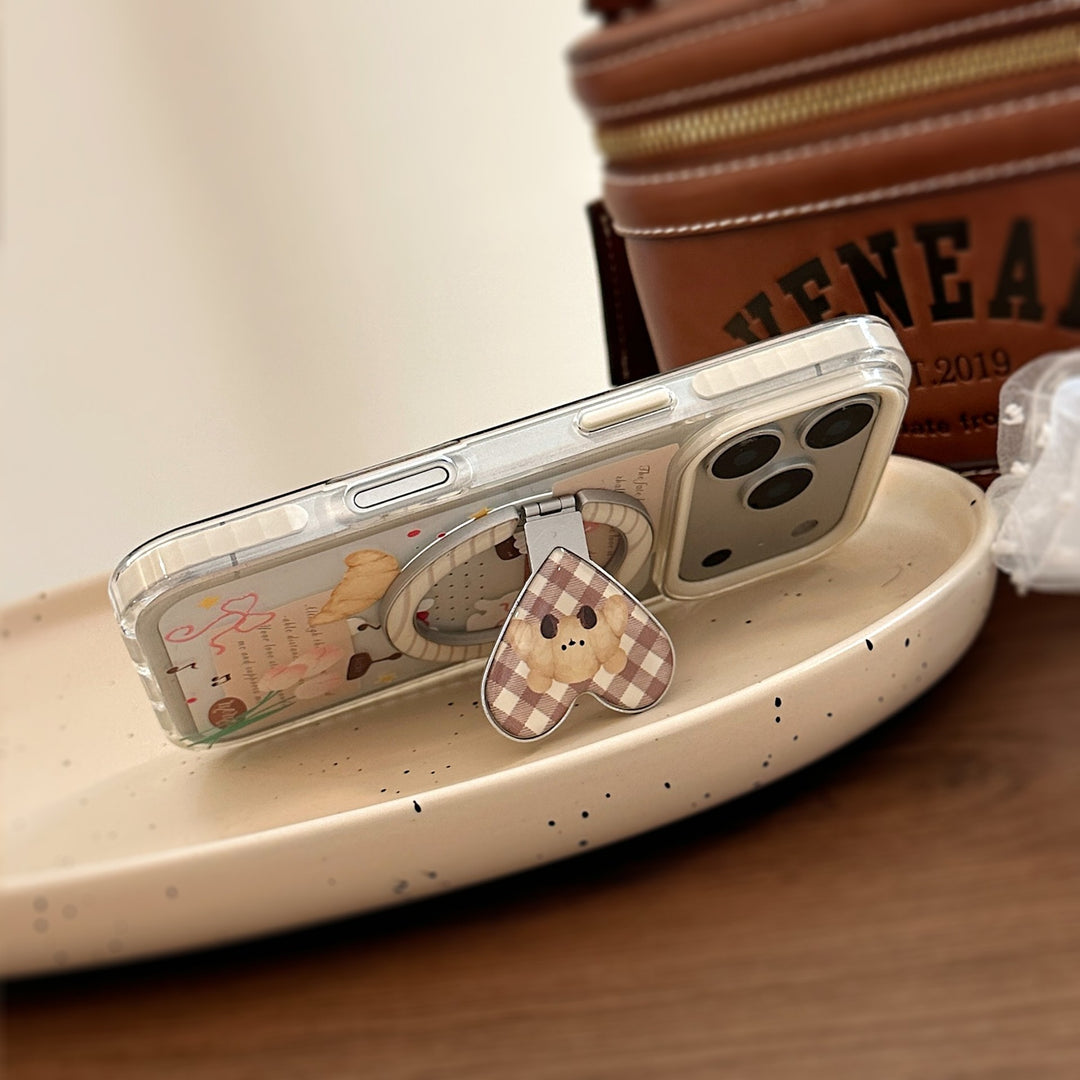 Playful smartphone finger holder with bear motif Kalsten