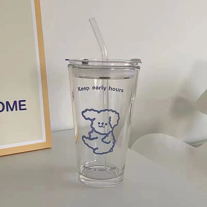 Ladies funny Tritan drinking cup with lid and straw Kalsten