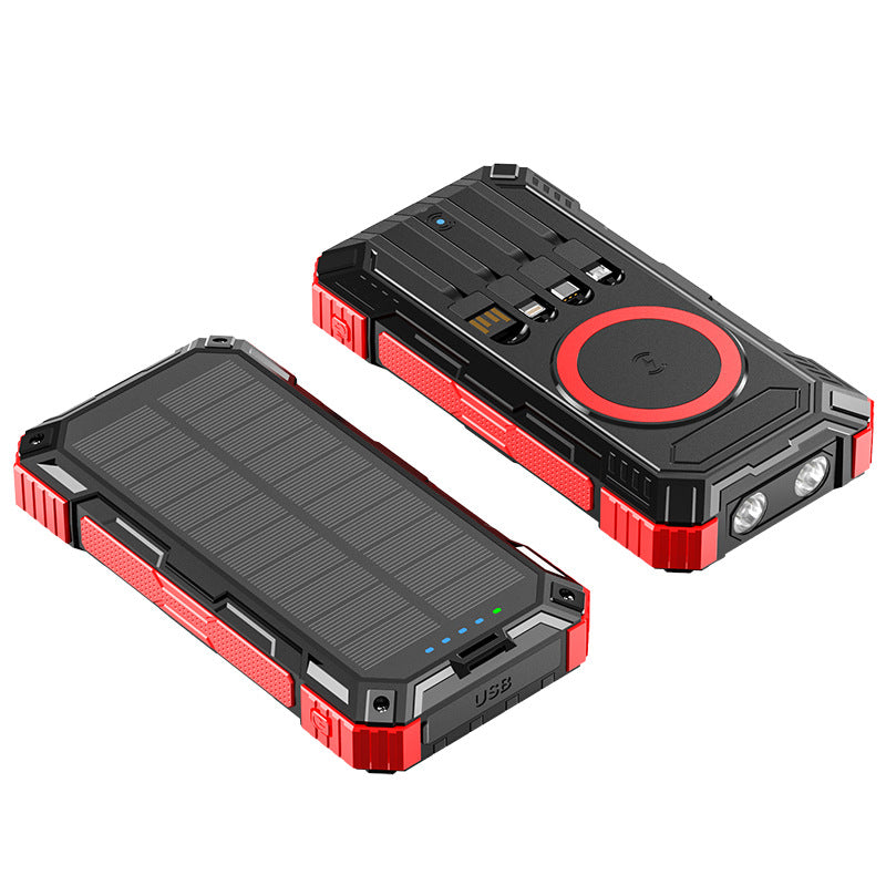 Robust Solar Power Bank with Multifunctional Connections Kalsten