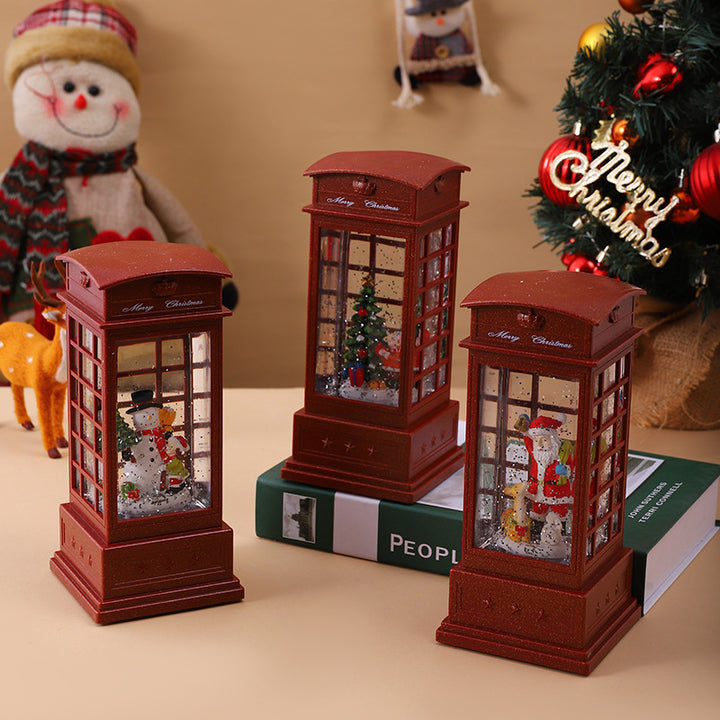 Nostalgic Christmas lantern with snowman motif Kalsten