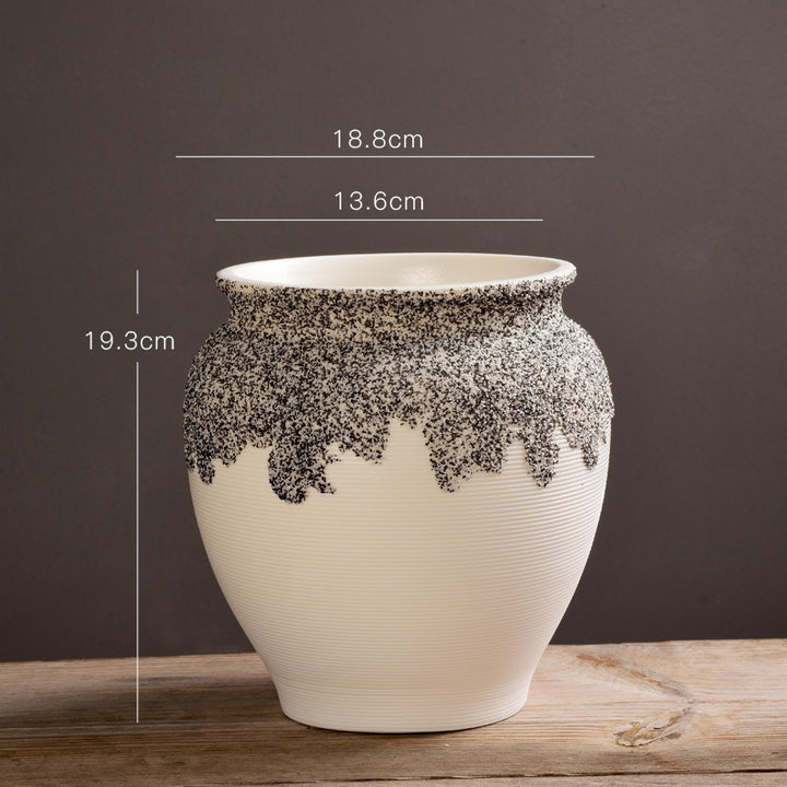 Elegant Textured Decorative Pot