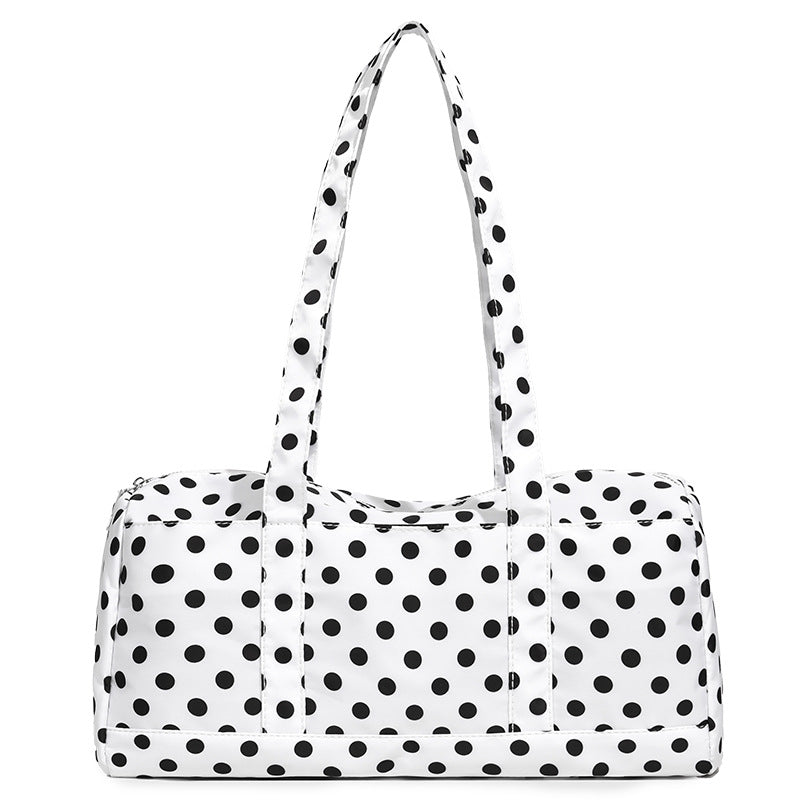 Functional Polka Dot Weekend Duffel Bag