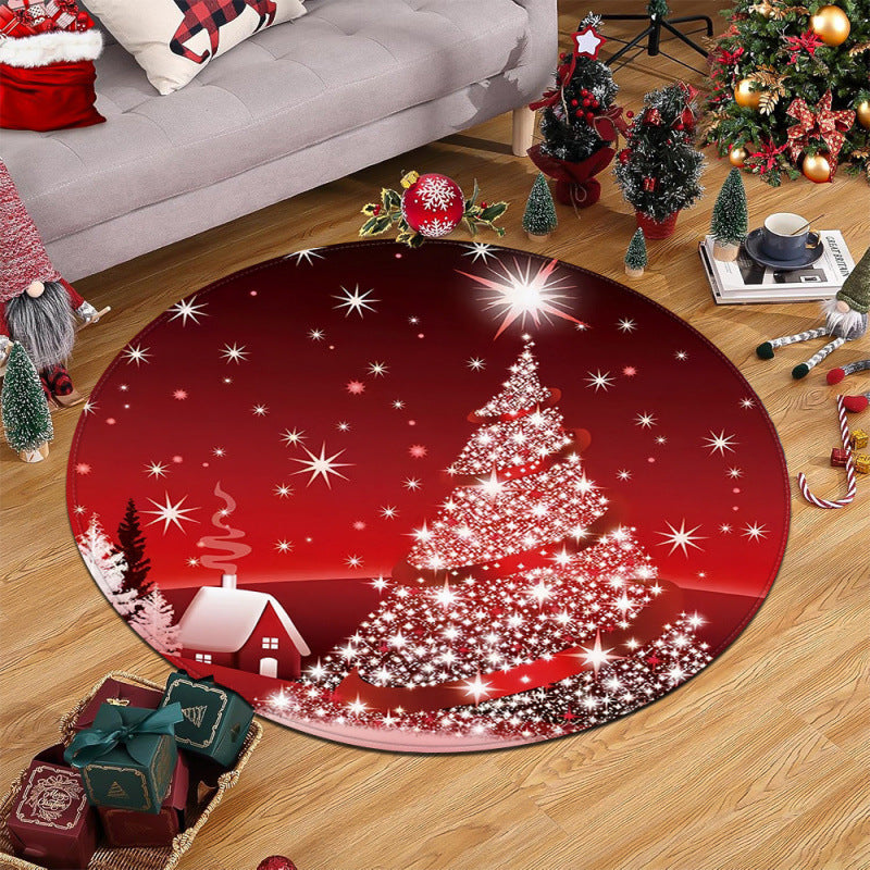 Christmas-Themed Decorative Area Mat