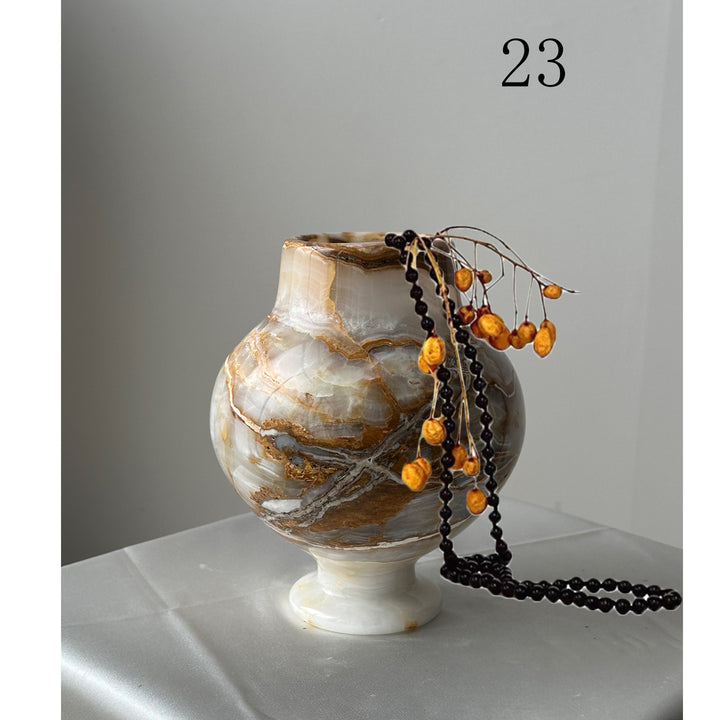 Elegant Decorative Marble-Inspired Vase