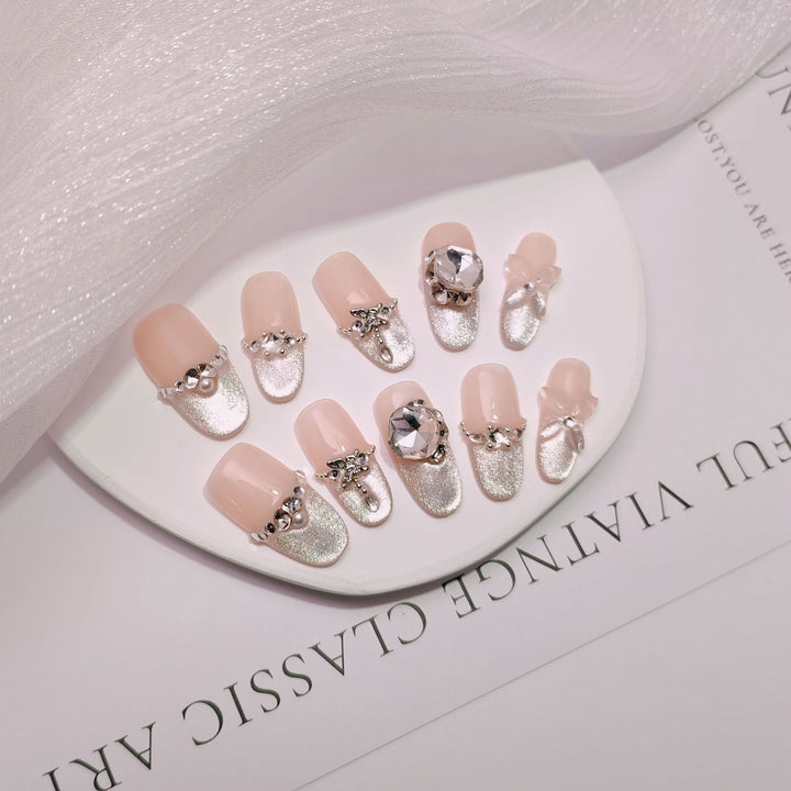 Elegant French Tip Press-On Nails Kalsten
