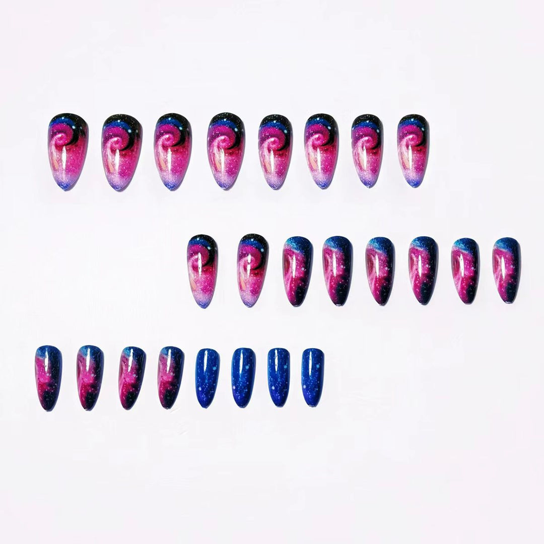 Fantasy Artificial Nails with Galactic Design Kalsten