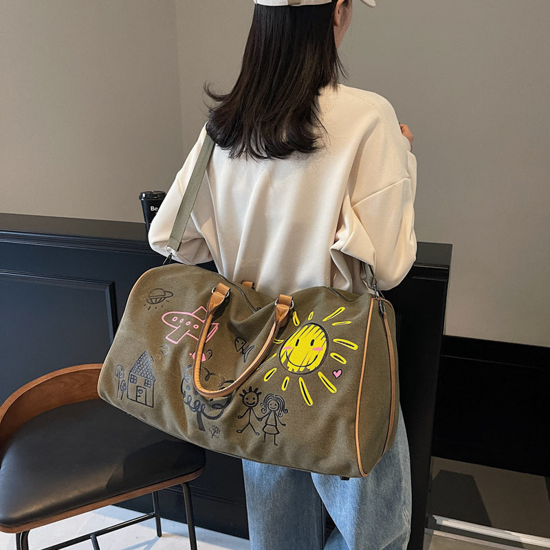 Playful Graphic Weekend Duffle Bag Kalsten