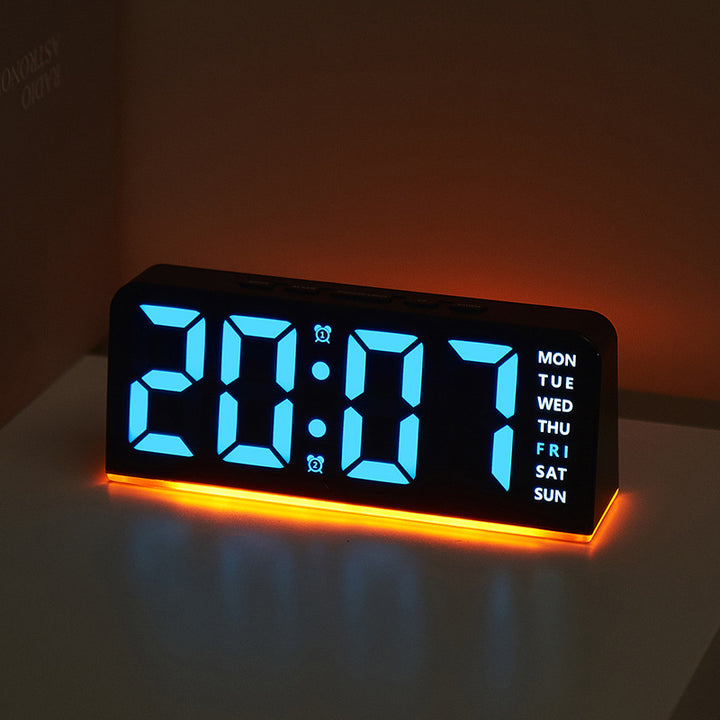 Digital LED alarm clock with color change Kalsten