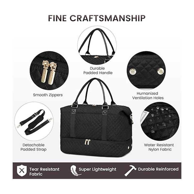 Versatile Quilted Weekend Bag Kalsten