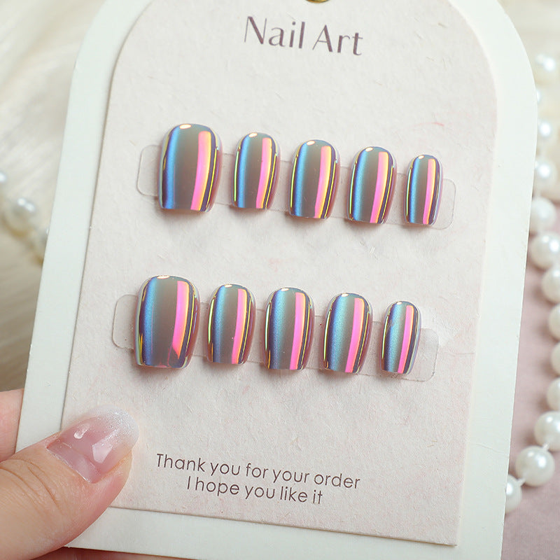 Reflective Press-On Nail Set Kalsten