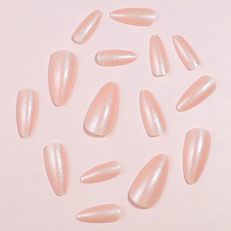 Glittering Almond-Shaped Press-On Nails Set Kalsten