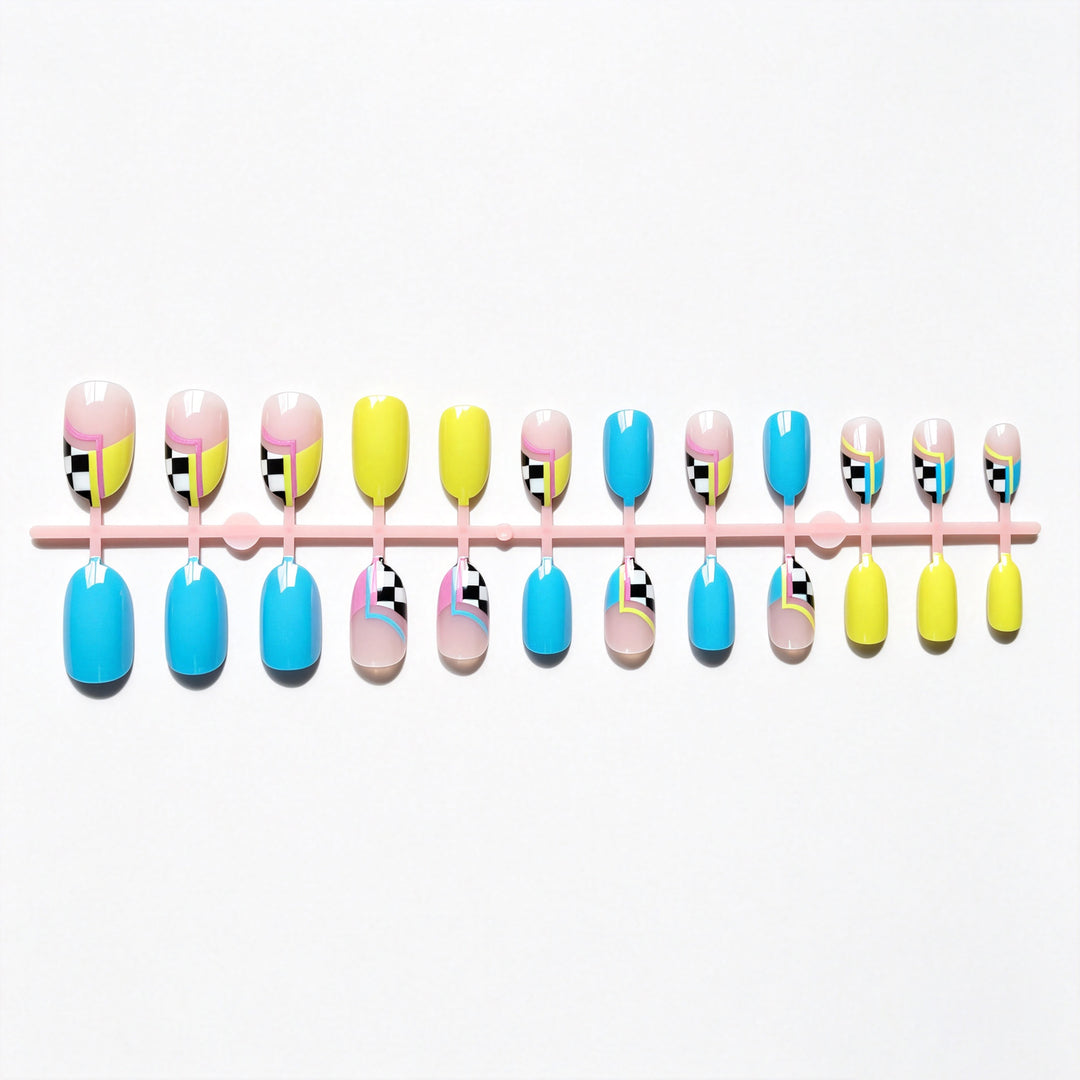 Creative Abstract Nail Design