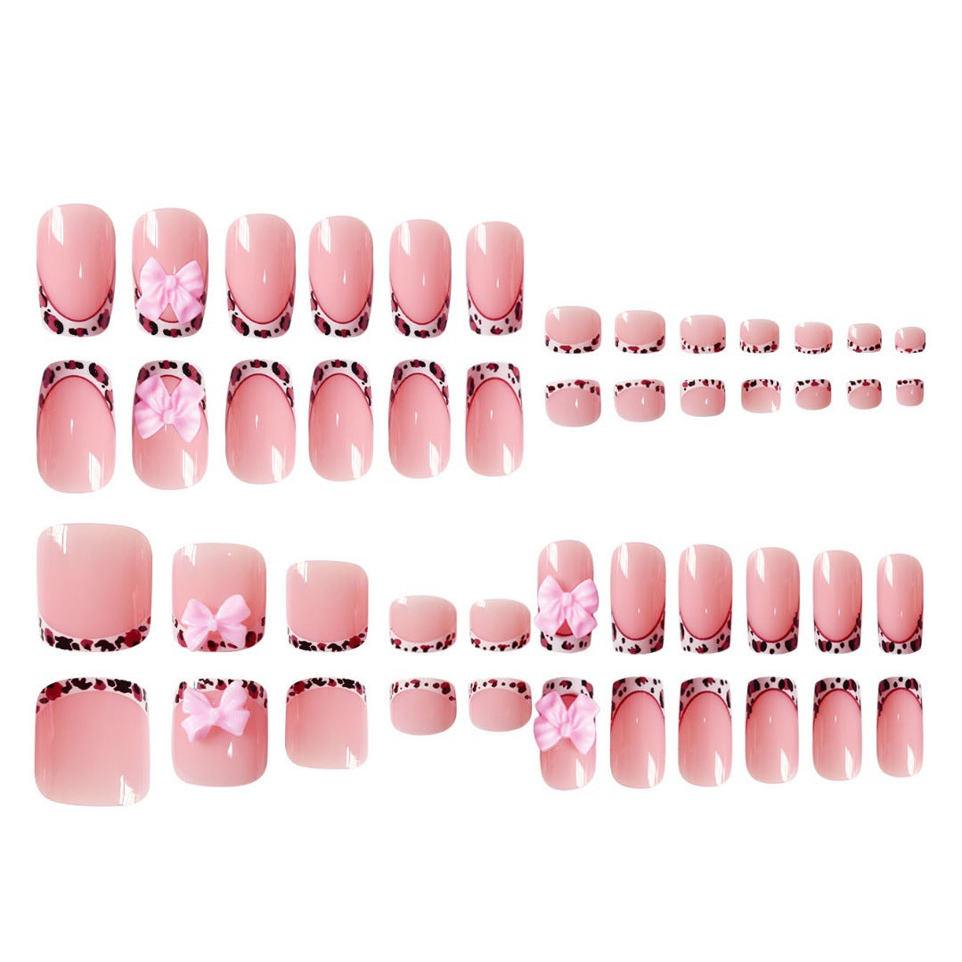 Artistic Nail Set with Bow Accents Kalsten
