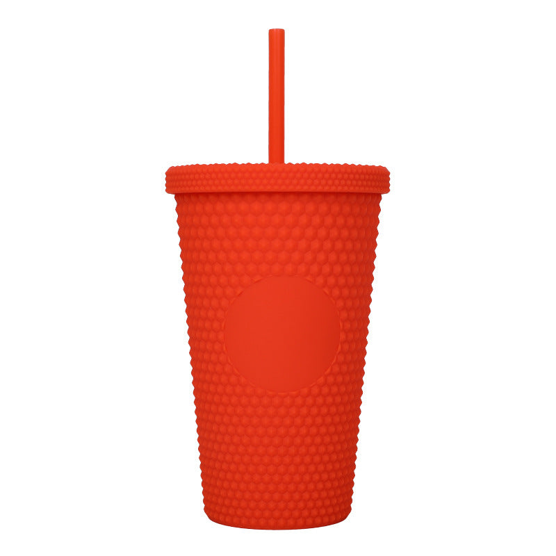 Unisex plastic drinking cup with textured design Kalsten