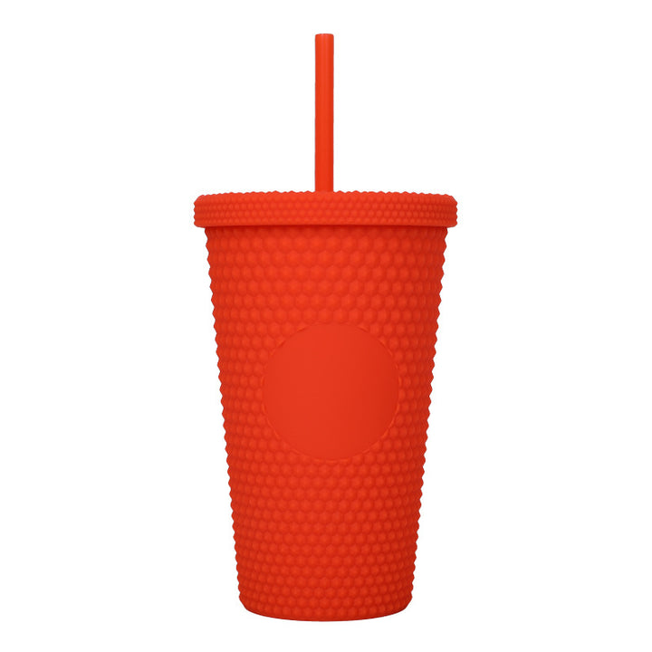Unisex plastic drinking cup with textured design Kalsten