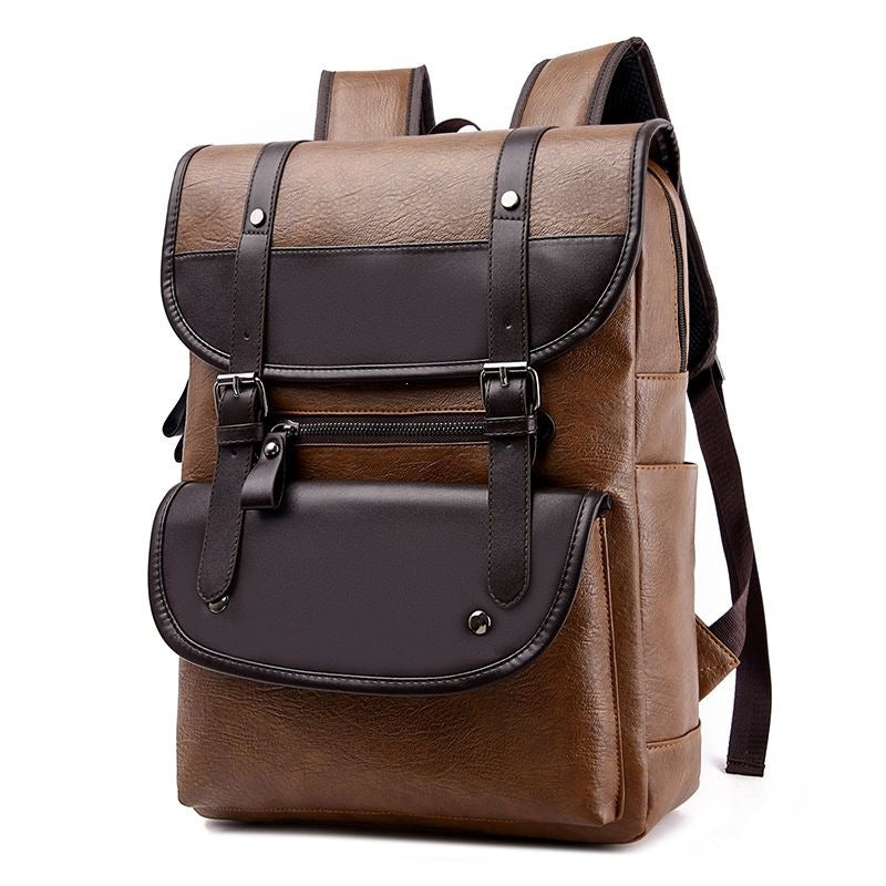 Backpack made of high-quality synthetic leather with multifunctional compartment system Kalsten