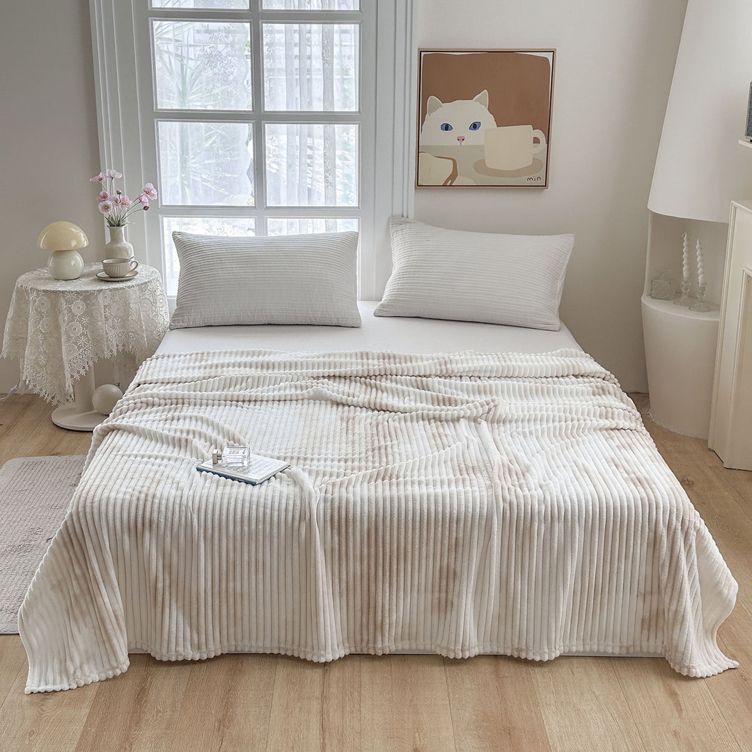 Ultra-Soft Rippled Plush Blanket