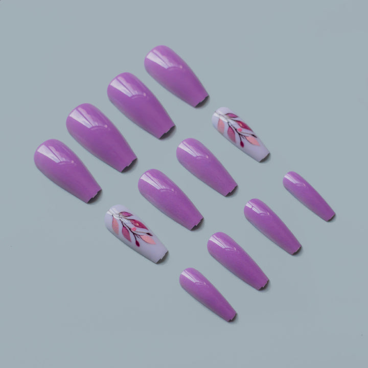 Artistic Floral Nail Art