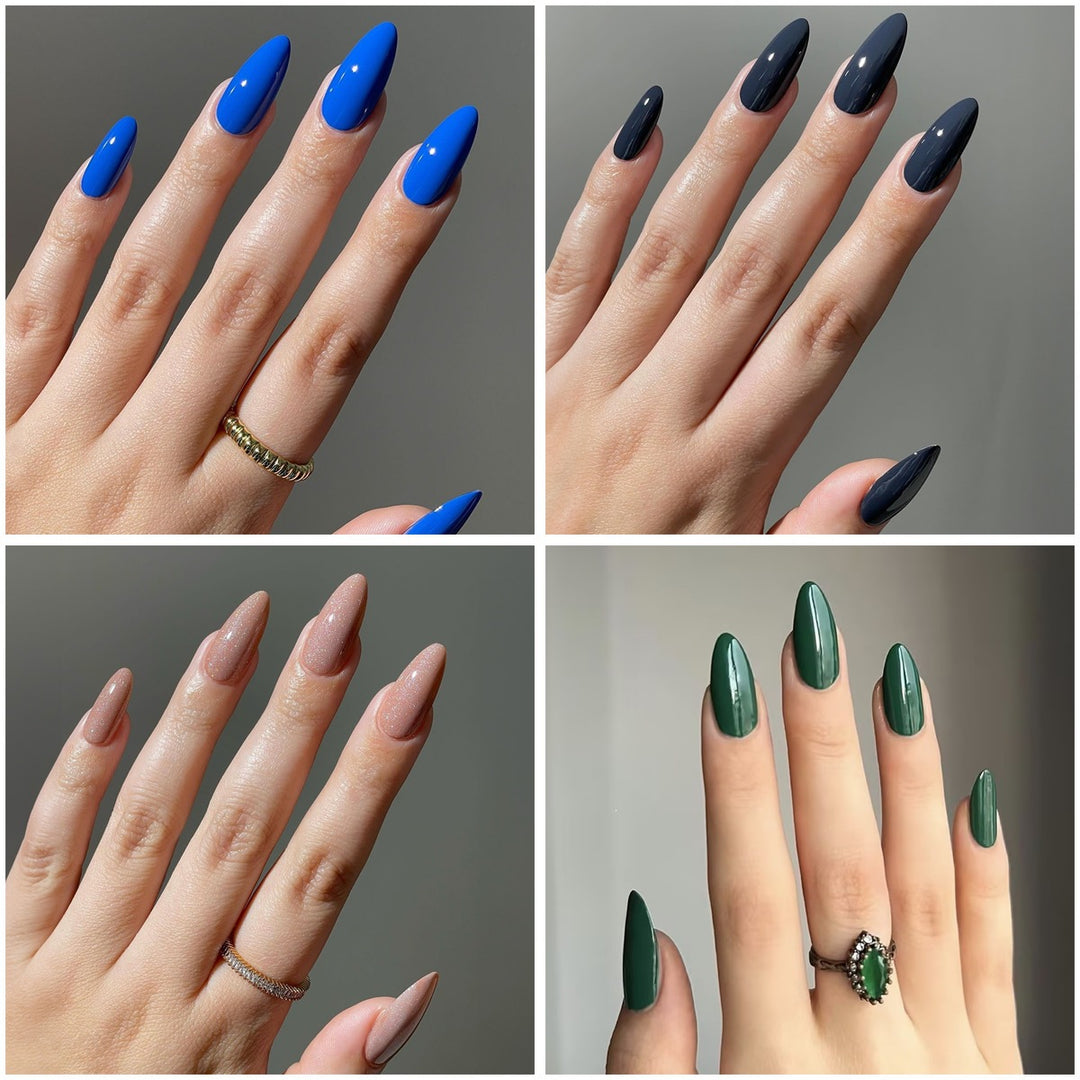 Artificial nail set with elegant stiletto tips and matte finish Kalsten