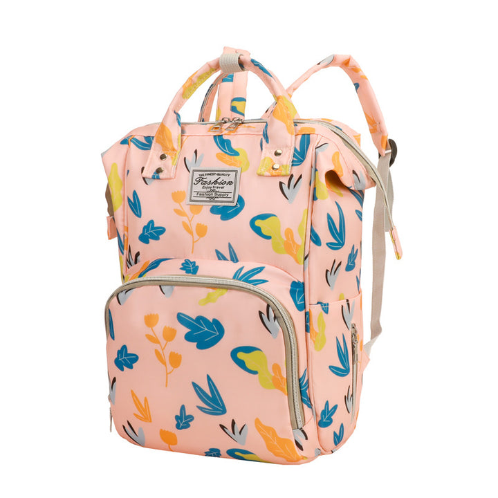 Floral Print Multi-Functional Diaper Backpack Kalsten