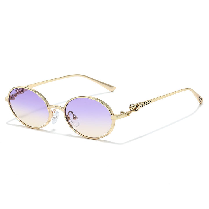 Vintage Round Lens Sunglasses with Gradient Glass Kalsten