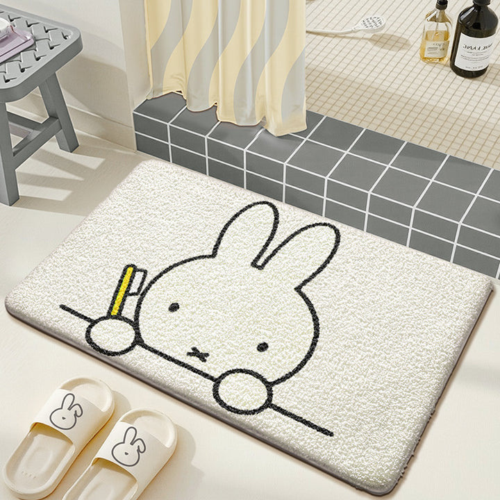 Cute Cartoon Bunny Bath Mat Kalsten
