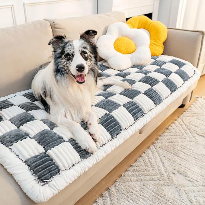 Luxury Quilted Dog Sofa Protector   Dog Bed