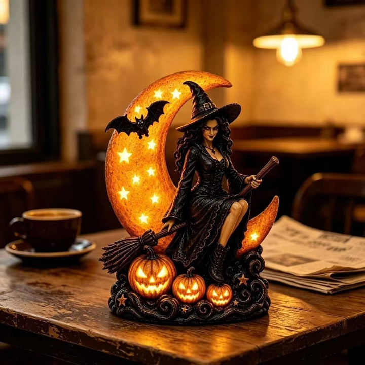 Halloween-Themed Witch Hat Table Lamp Kalsten