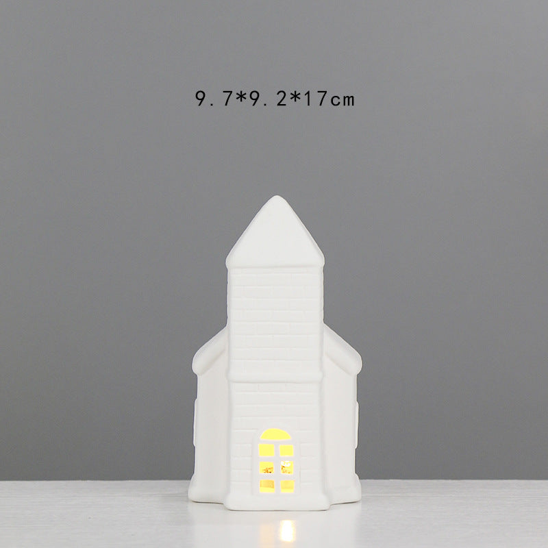 Decorative Ceramic House Lantern Kalsten