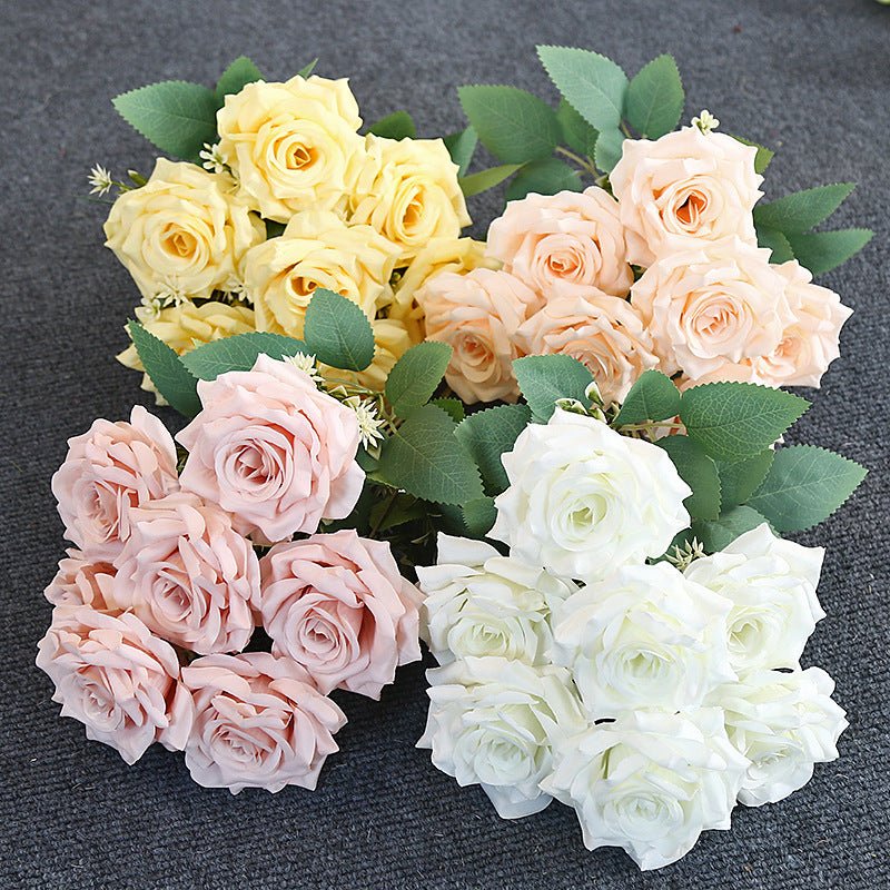 Premium Realistic Artificial Rose Bouquet