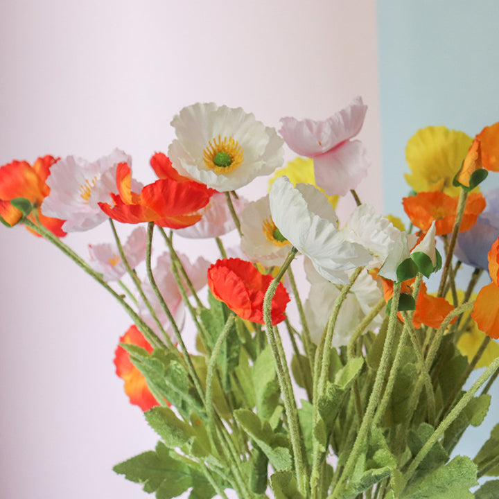 Lifelike Potted Ranunculus Flower Stem
